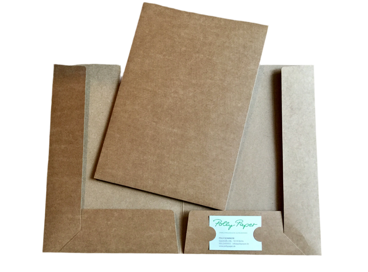 Zweiflügelmappe kraft Schwartz Recyc. doble