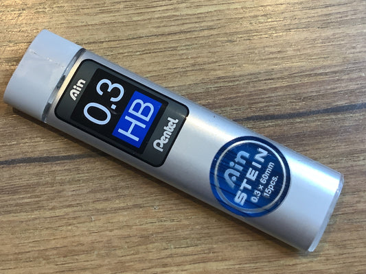 Feinminen 0,3mm HB Pentel 15 Hi-Polymer Ain Stein