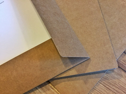 Zweiflügelmappe kraft Schwartz Recycled