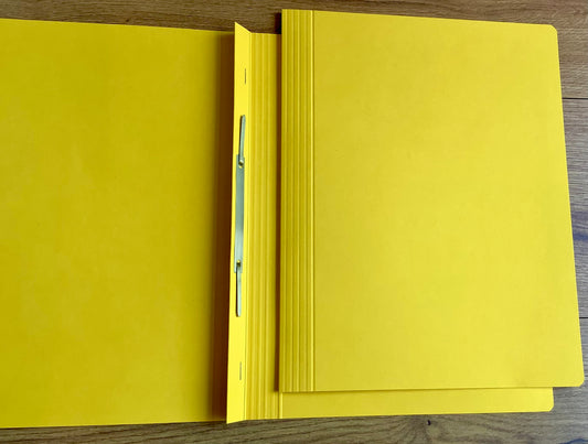 Schnellhefter blanko 320g/m² memo gelb