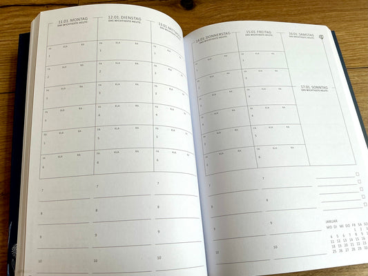 Wochenplaner A5 für Lehrerinnen & Lehrer (Eine der Guten) blau 2027