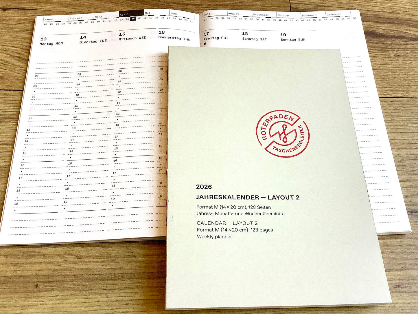 Kalender M (A5) Roterfaden 2026