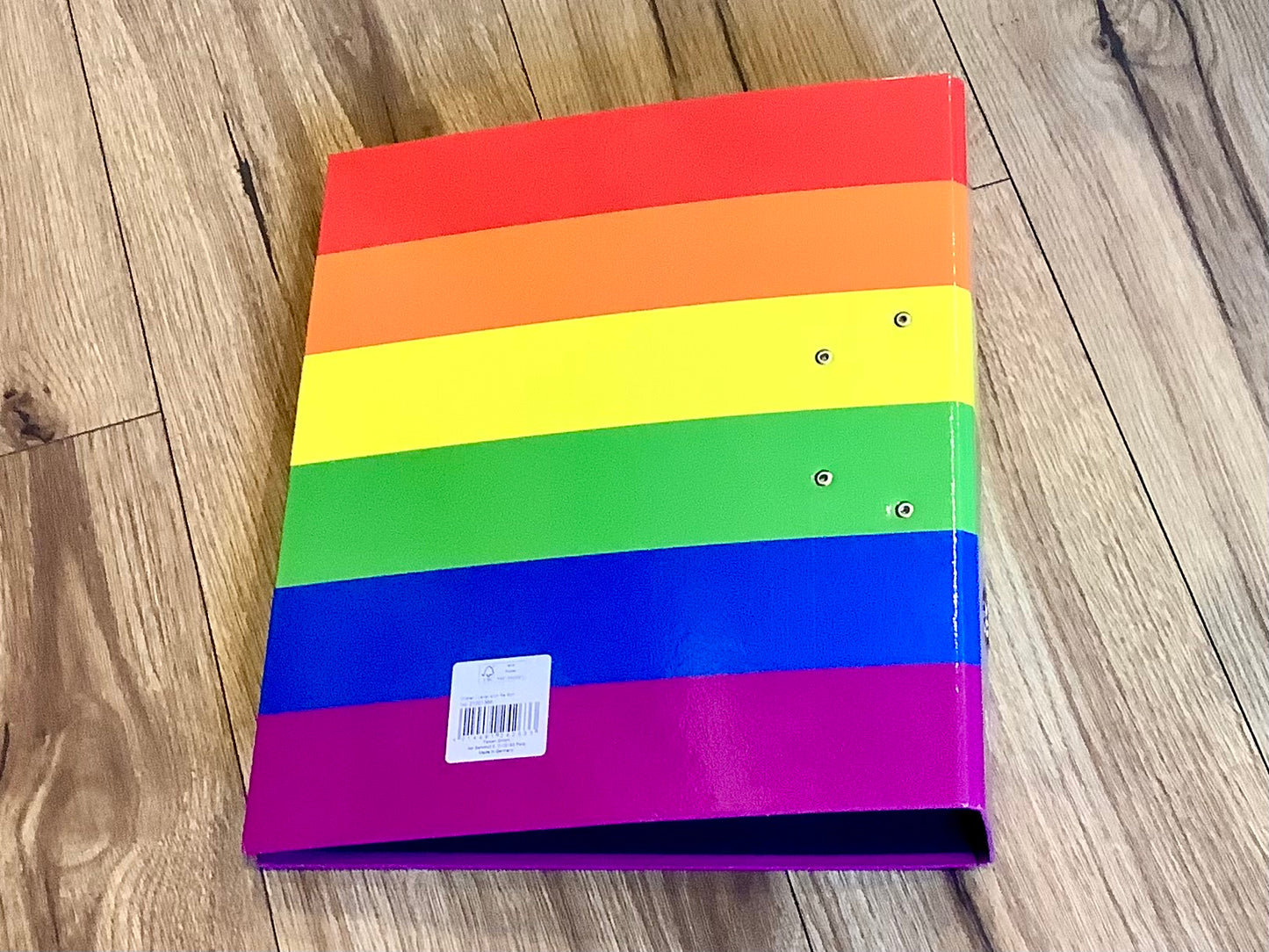 Ordner Regenbogen Streifen Falken 8cm