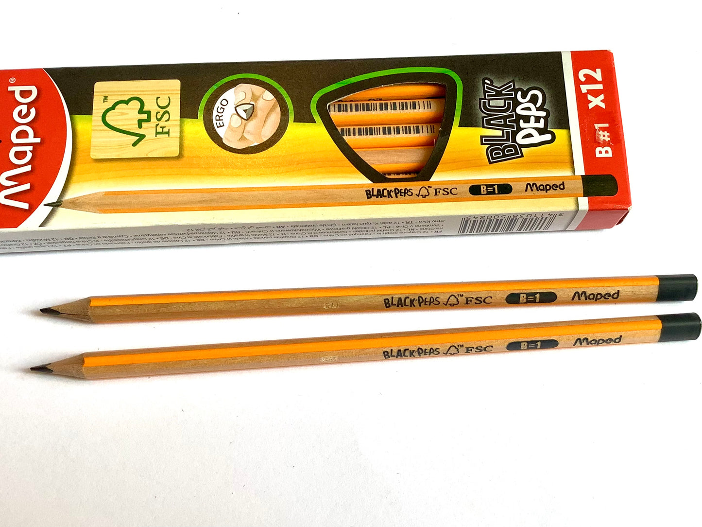 Grafitstift B maped Dreikant Black'Peps