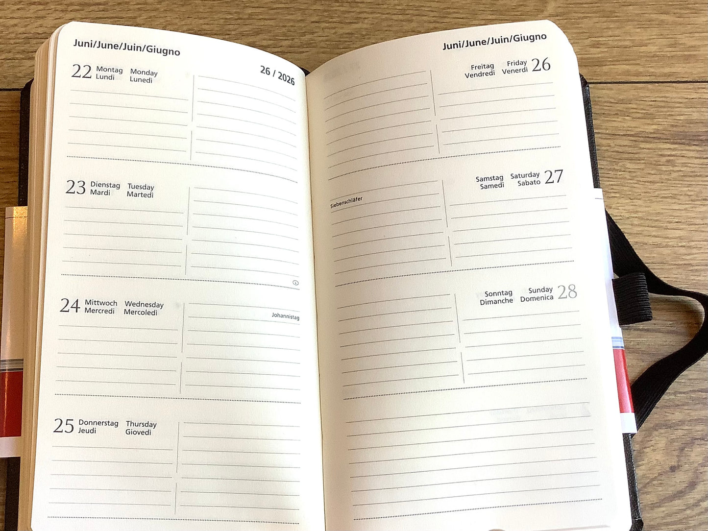 Taschenkalender Kompagnon 765 1W/2S 9x15cm Brunnen 2026