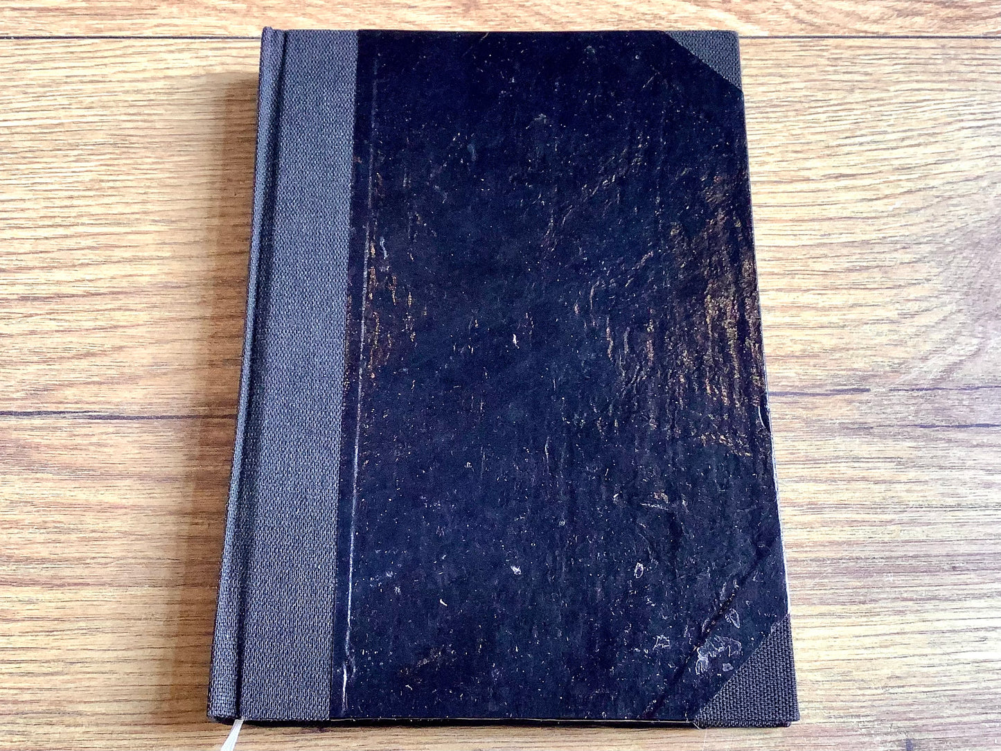 Notizbuch 12x17cm schwarz blanko 240S. Recyclingp.