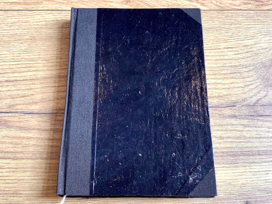 Notizbuch 12x17cm schwarz blanko 240S. Recyclingp.