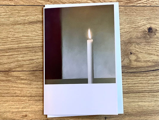 Trauerkarte Kerze (Gerhard Richter) B6 - Polly Paper - Umweltfreundliche Schreibwaren