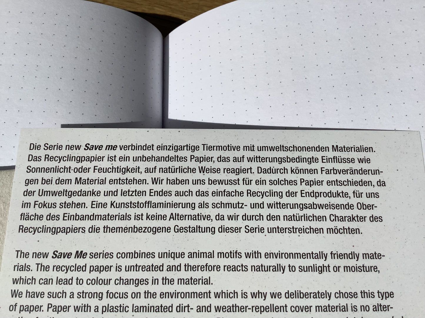 Notizbuch A5 Punktraster Hase "Save Me" Pagna