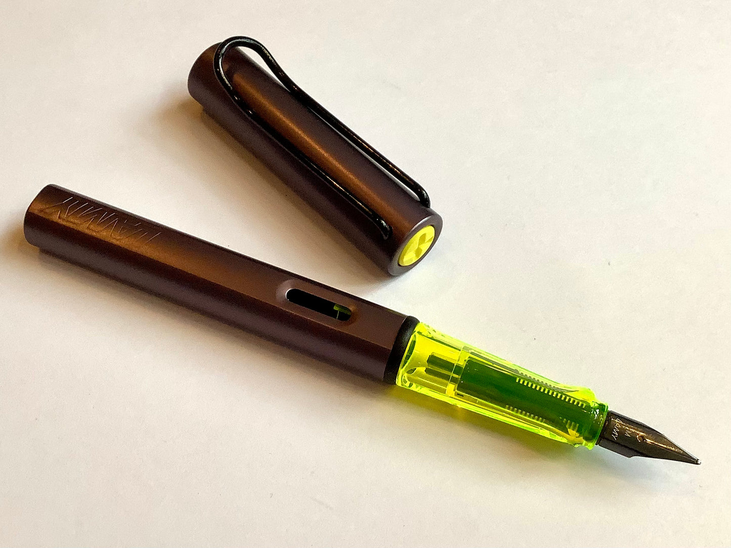 Füller Lamy AL-star Special aubergine + neongelb M