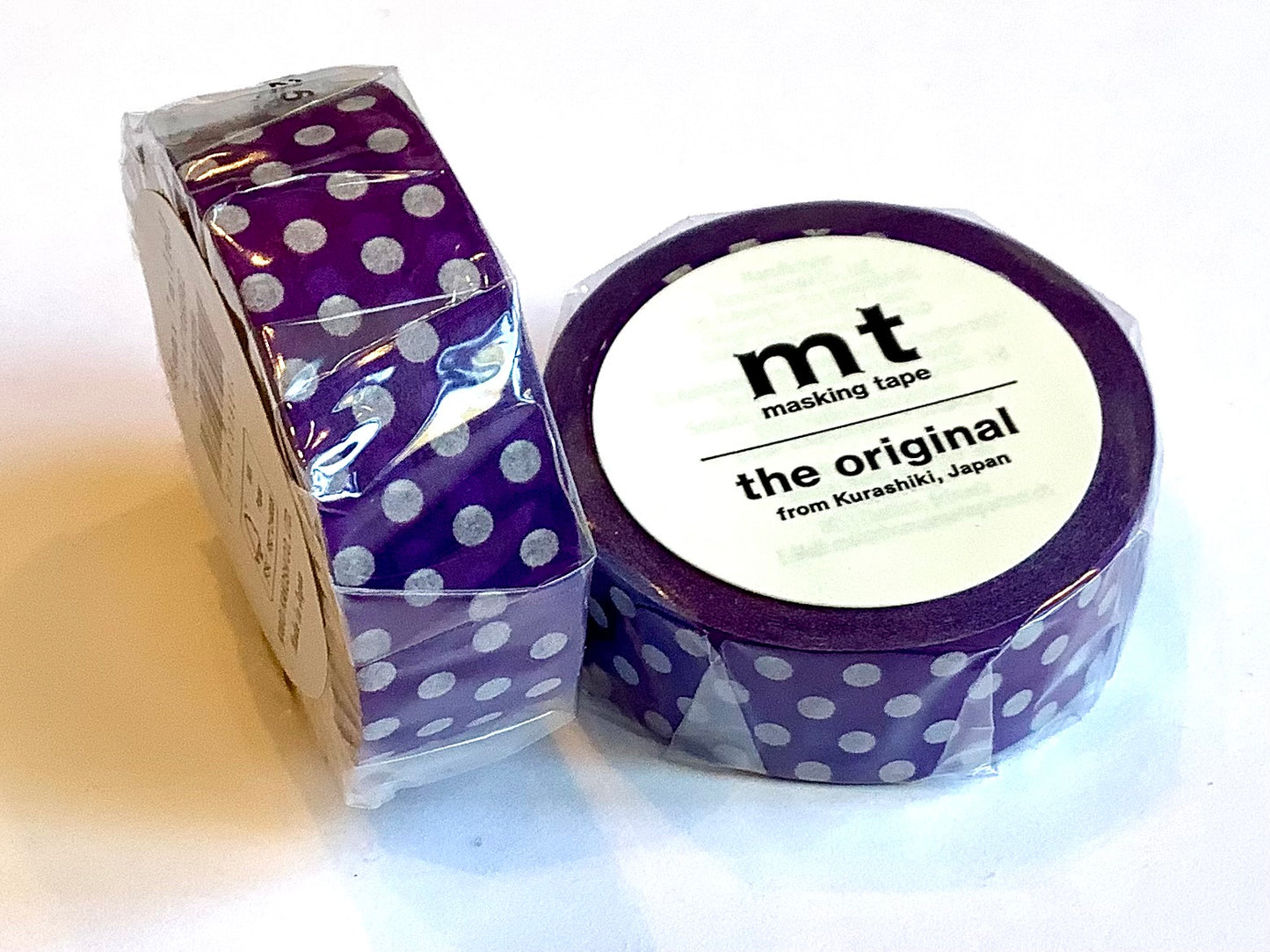 mt tape dot deep purple 15mm 7m (washi tape)