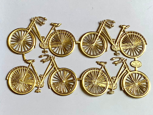 Dresdner Ornamente Fahrräder gold (Papier)°