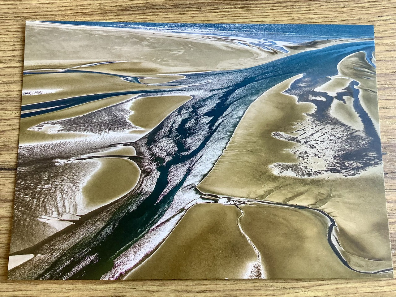 Postkarte Priel von oben (art+nature)