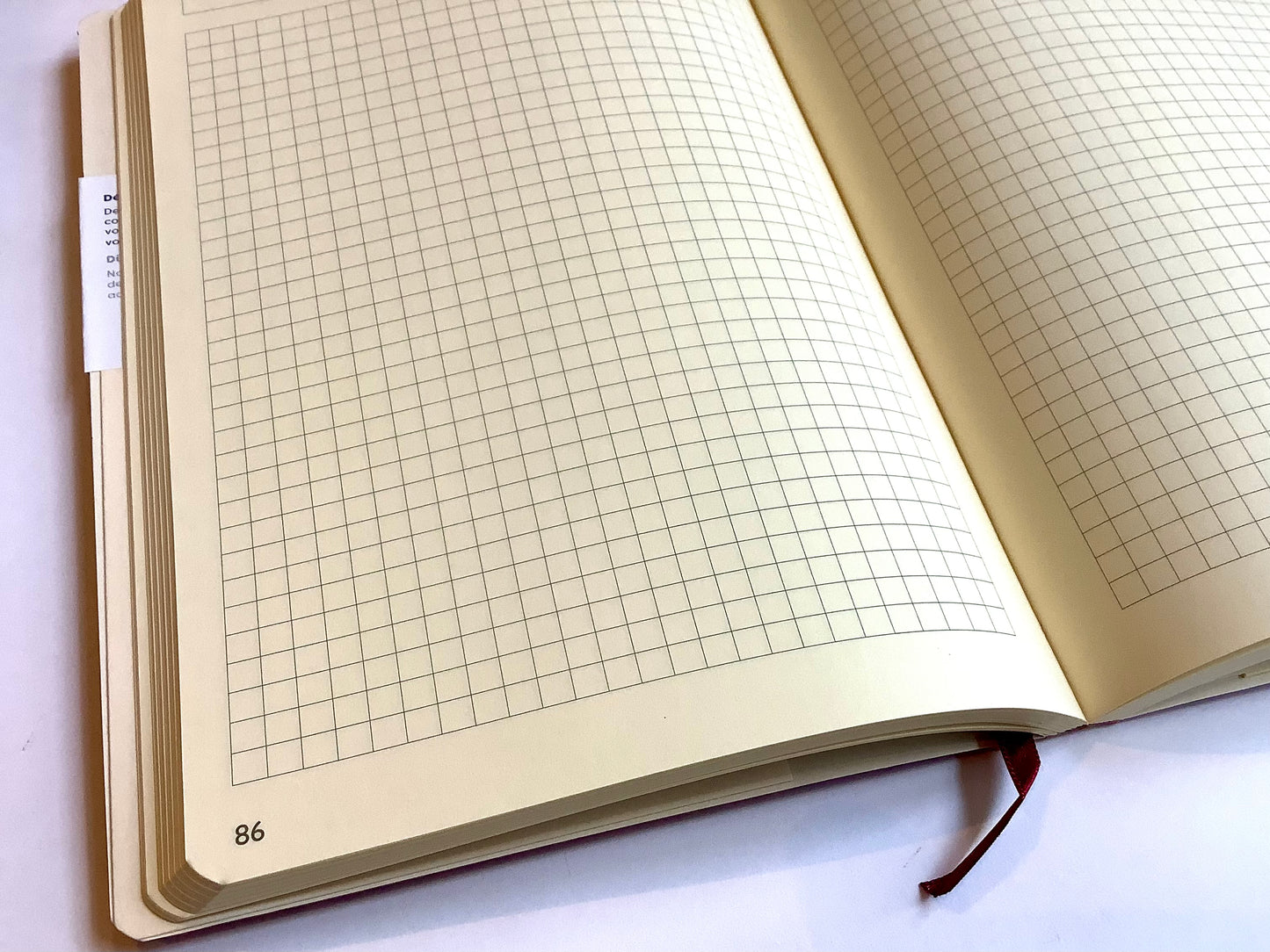 Notizbuch A5 kariert 192 nummerierte Seiten 90g altrosa Clairefontaine