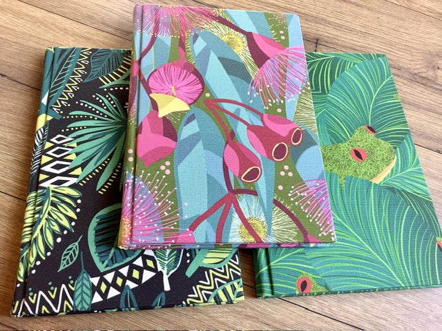 Tagebuch 17x24cm mit Stoff bezogen Notizbuch°