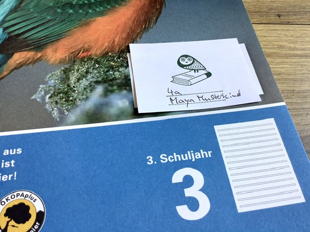 Stempel Exlibris Eule 4cm (Bordschätze)