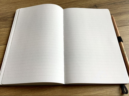 Notizbuch MECUM liniert 13x21 RC-Leder