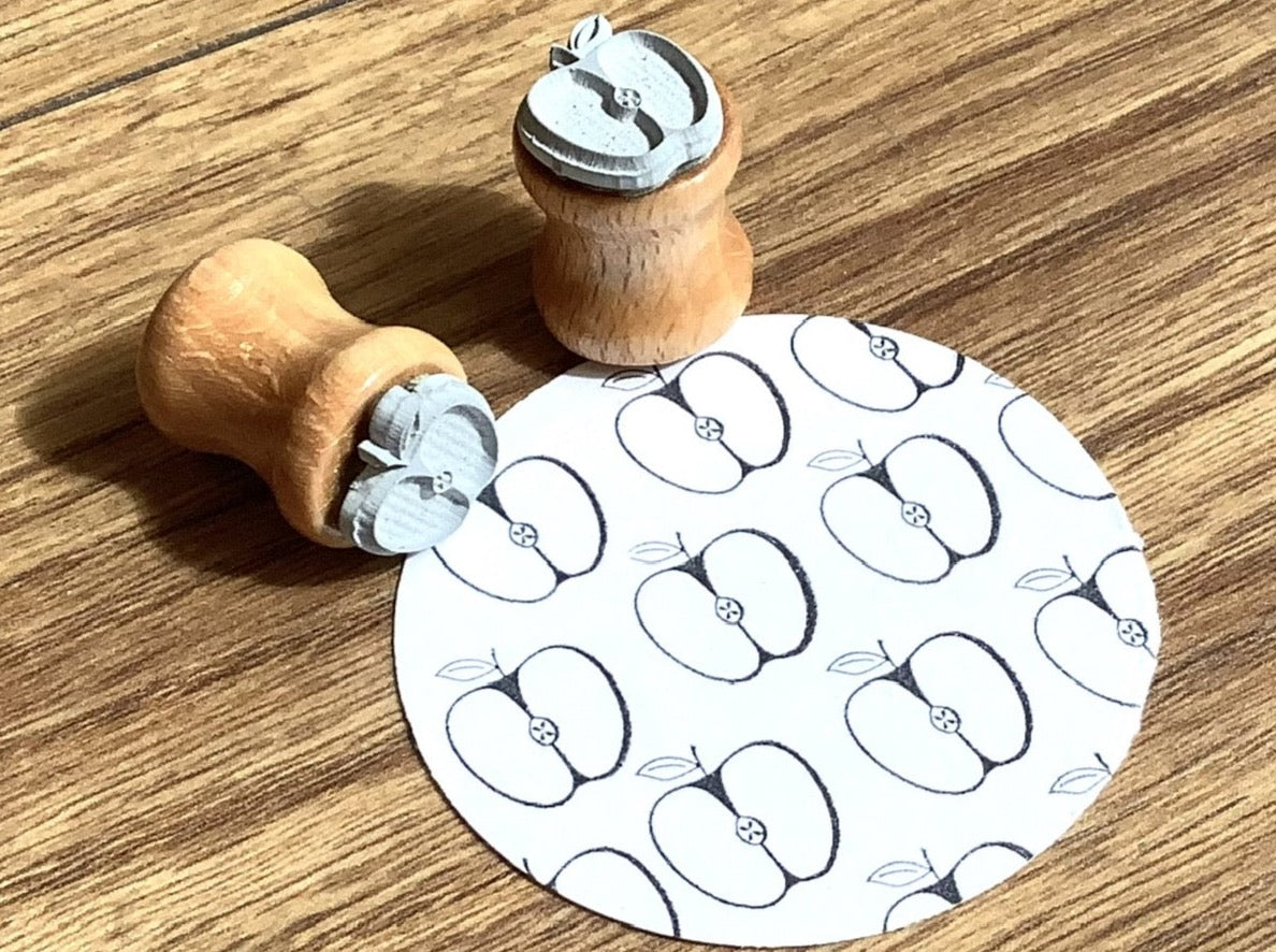 Ministempel Apfelhälfte (Bordschätze)