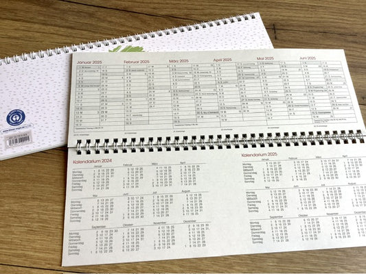 Tischkalender quer RC Grüner Baum 1W/2S 2025