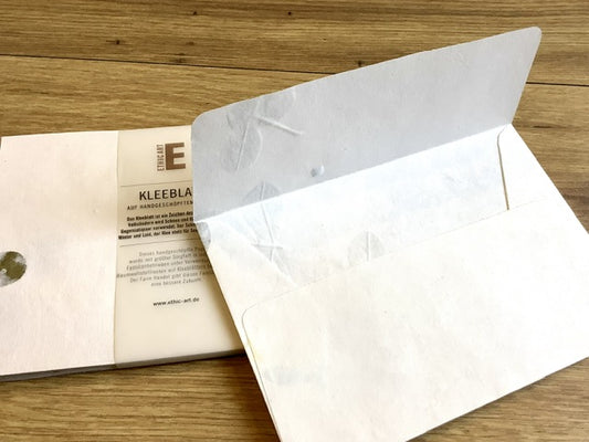 Bütten-Kuverts C6 Klee 10x handgeschöpft