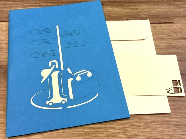 3D-Karte Pop-Up Urlaub Gutschein