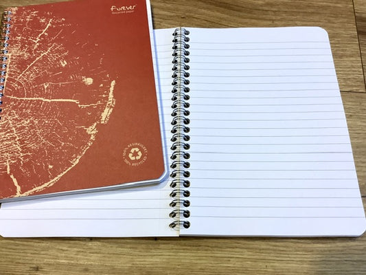 Spiralheft A5 liniert 60Bl. forever „Holz“