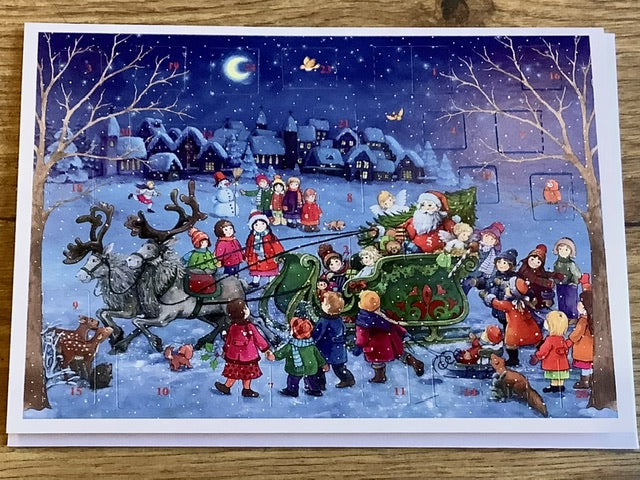 Adventskalender-Klappkarte A6/C6 Sellmer°