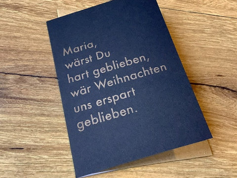 Briefkarte Maria wärst Du.. (Superjuju)