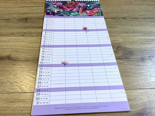 Familienplaner Dschungel GreenLine 2024 (!!)