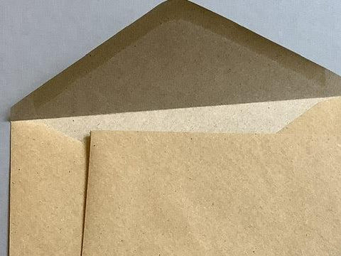DINlang-Kuvert braun Weihnachten einzeln 110g/m²