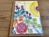 Briefkarte Sonnenblume (Nakomie)