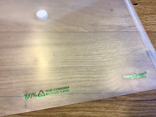 Sammelmappe A4 quer Klettverschluss Recycelt