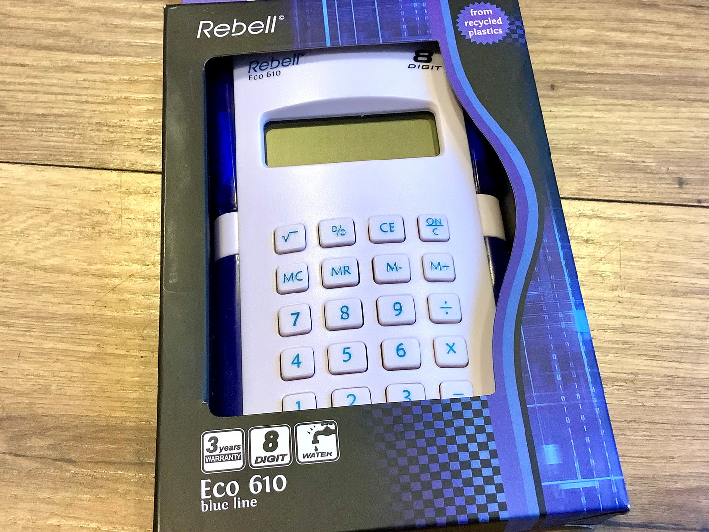 Taschenrechner Rebell Eco610 wasserbetrieben