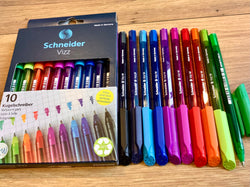 Set 10 Kugelschreiber Vizz recycelt Schneider