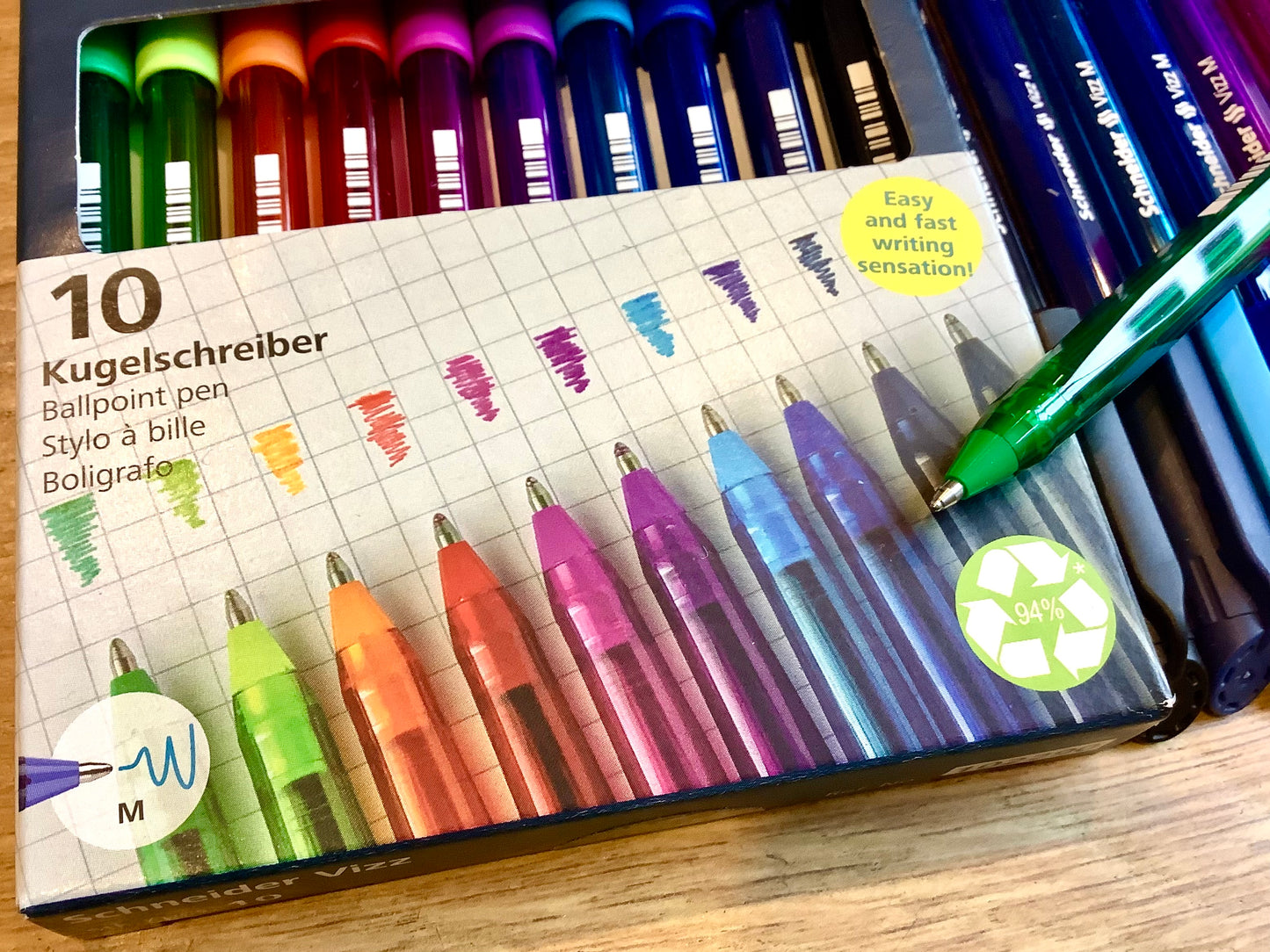 Set Kugelschreiber Vizz recycelt Schneider°