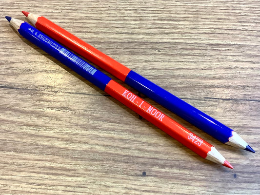 Duo-Farbstift rot/blau Silbenstift Koh-i-noor jumbo