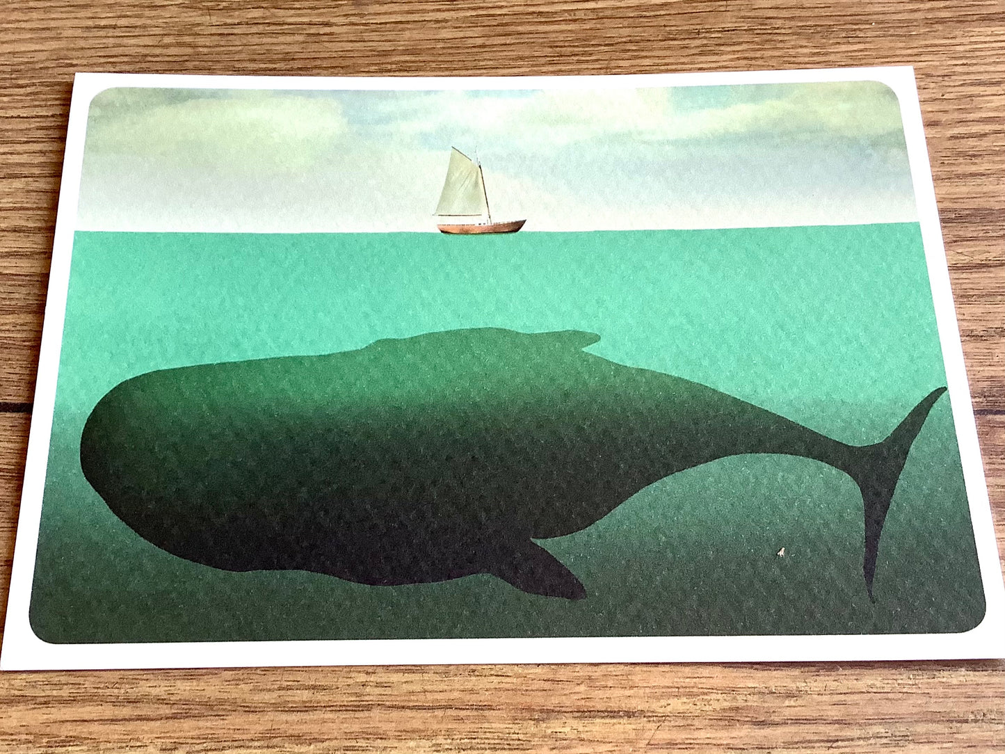 Postkarte Wal Unter dem Meer