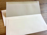 Baumwollpapier DL Kuvert elfenbein einzeln