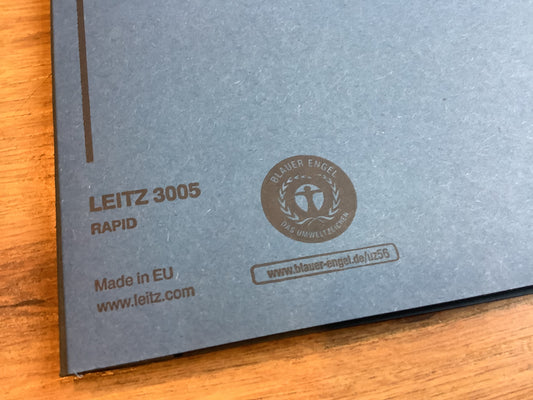 Schnellhefter A5 LEITZ blau recycelt