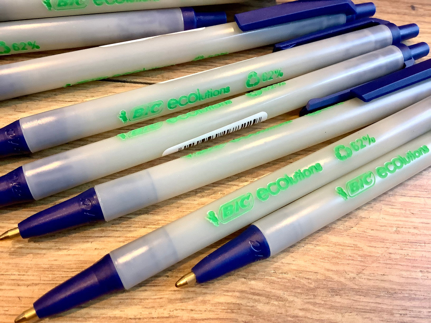 Paket 60 Kulis BIC 62% Recyclingplastik blau