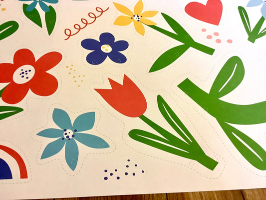 Bastelbogen 48x69 Flower Power (Bow&Humm.)