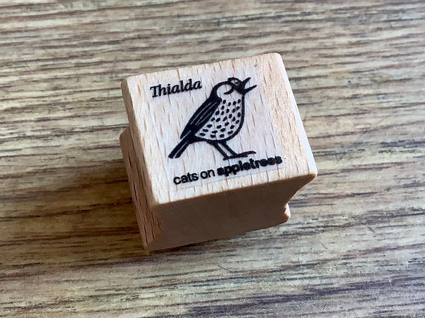 Mini-Stempel Drossel Thialda (Cats on appletrees)