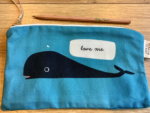 Federmäppchen Wal ("pleased to meet") 23x13cm