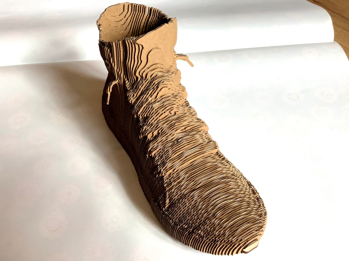 3D-Puzzle Pappe High Top Sneaker (Ukraine)