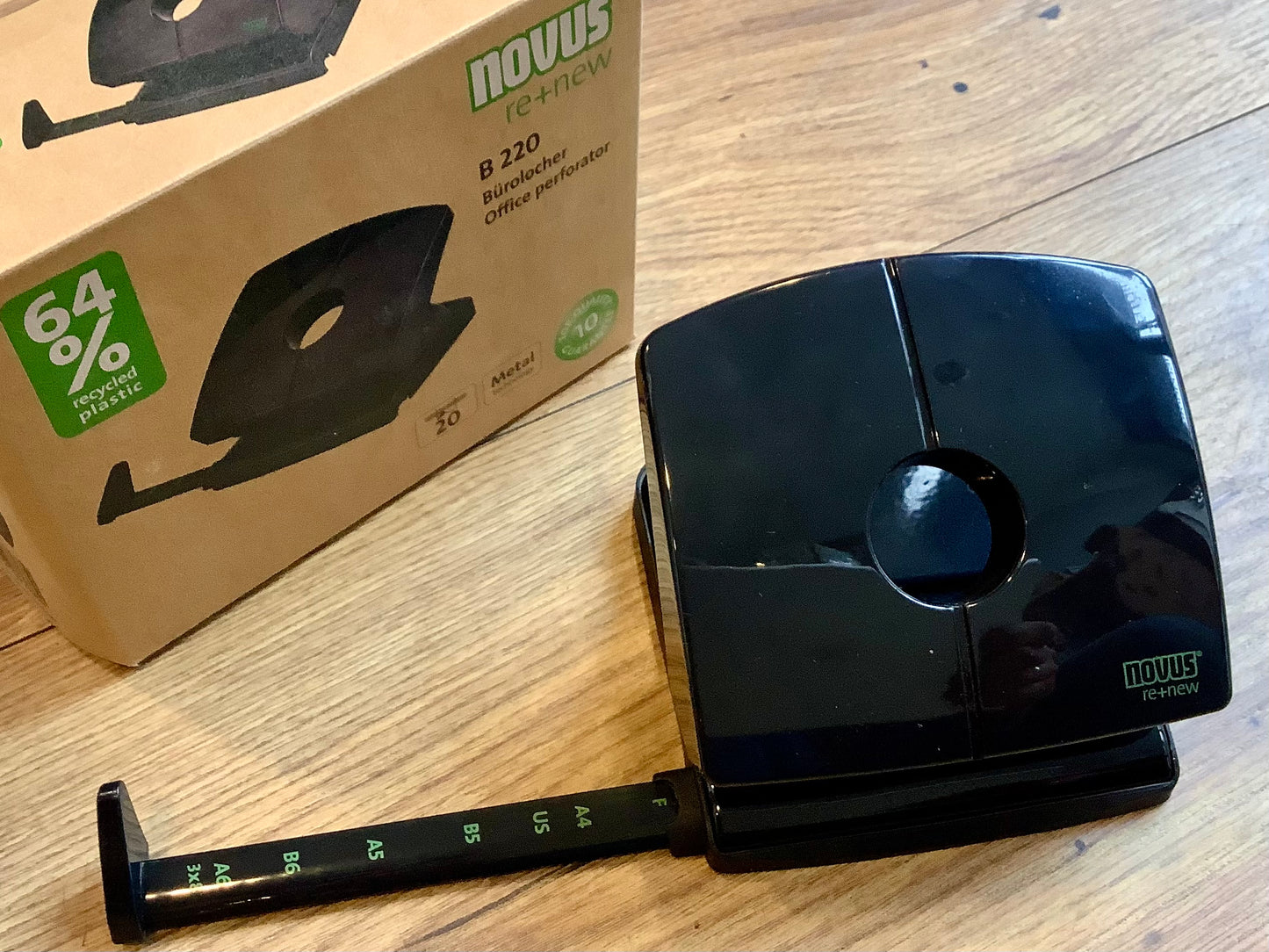 Locher novus B220 recyc. schwarz