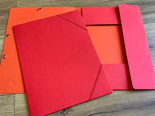 Eckspannmappe rot 3Flügel forever RC