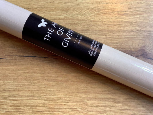 Geschenkpapier 2mx70cm Rolle Stewo creme uni