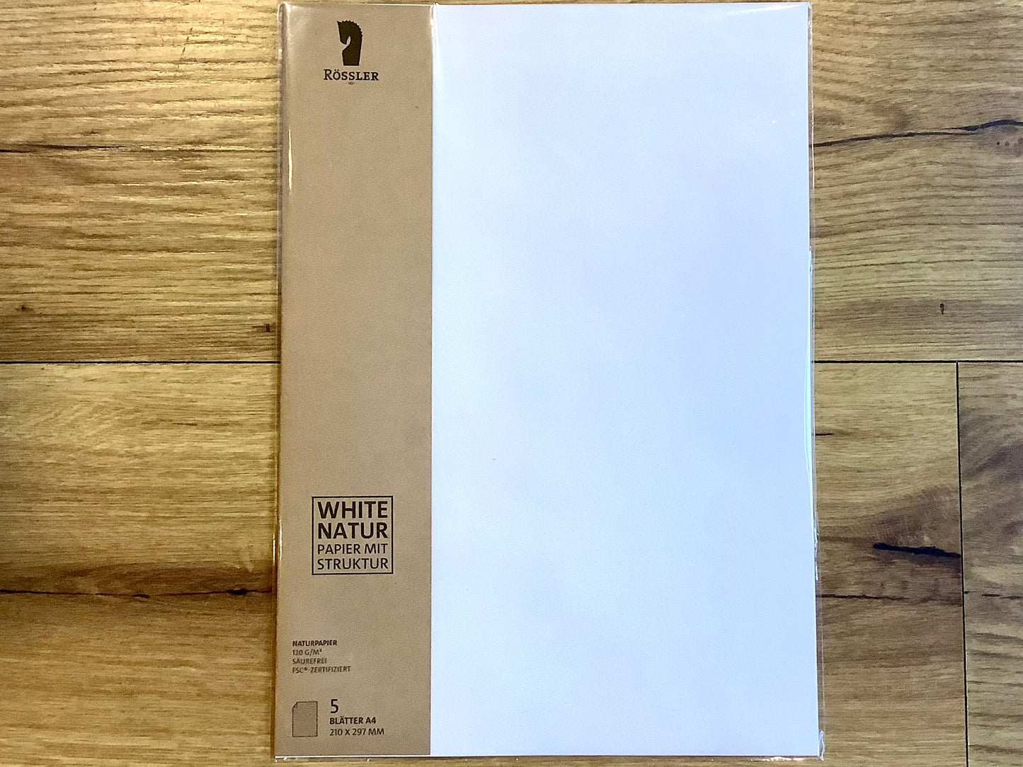 Briefpapier 5 Blatt A4 120g "Terra Cotton" Rössler