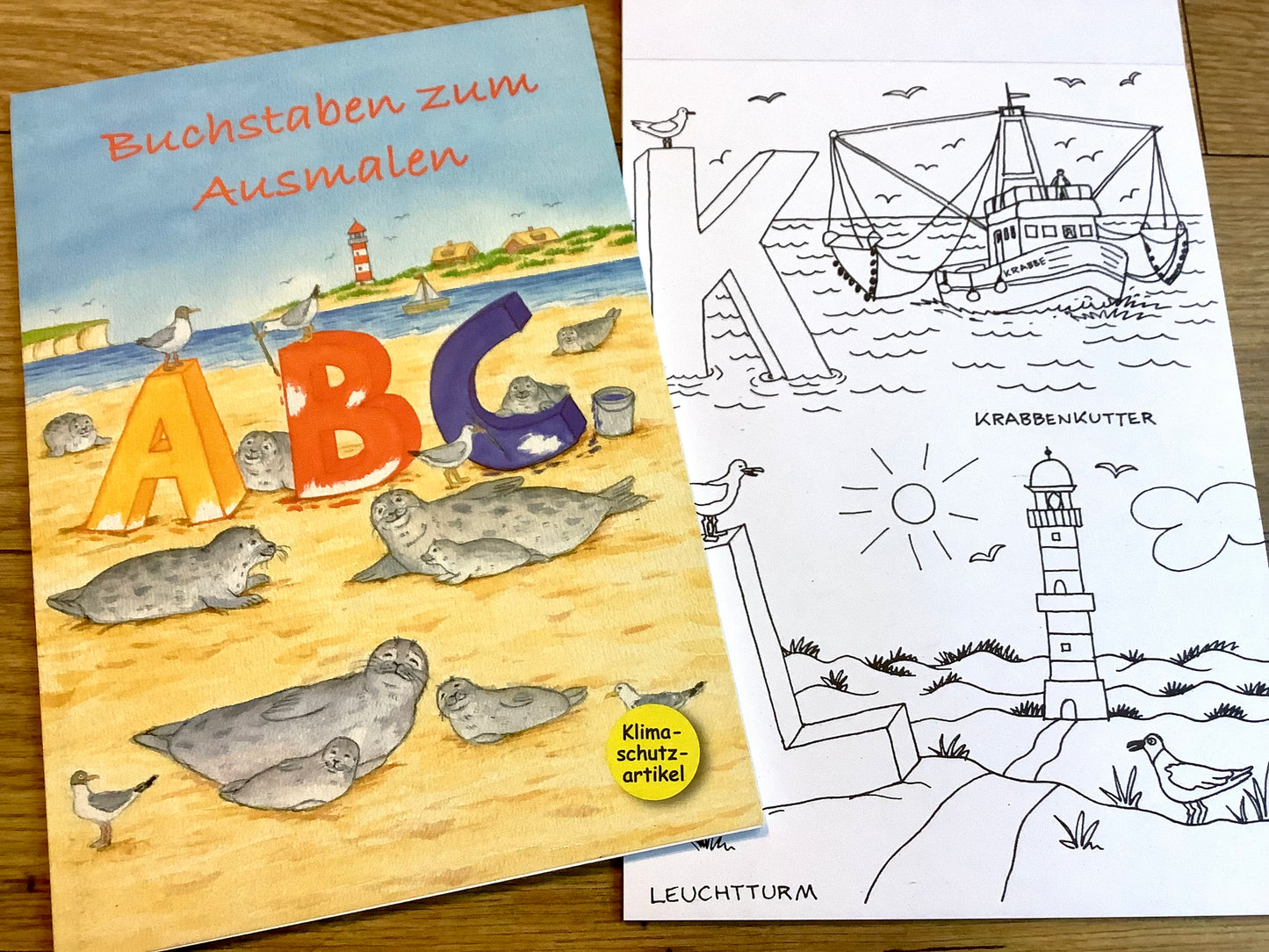 Ausmalblock A5 ABC maritim Buchstaben