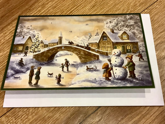 Adventskalender-Klappkarte A6/C6 Sellmer°
